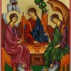 holy trinity icon rublev hand painted greek orthodox