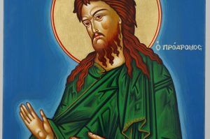 john the baptist icon hand painted greek orthodox