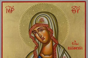 our lady of fatima icon hand painted byzantine