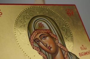 our lady of fatima icon hand painted byzantine