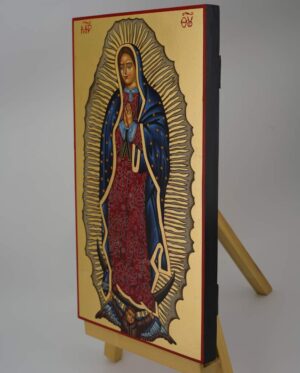 our lady of guadalupe icon hand painted