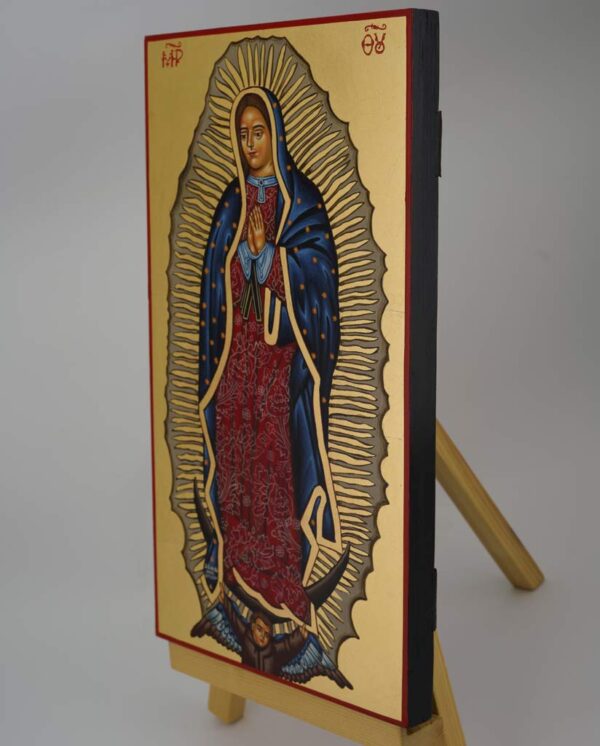 our lady of guadalupe icon hand painted