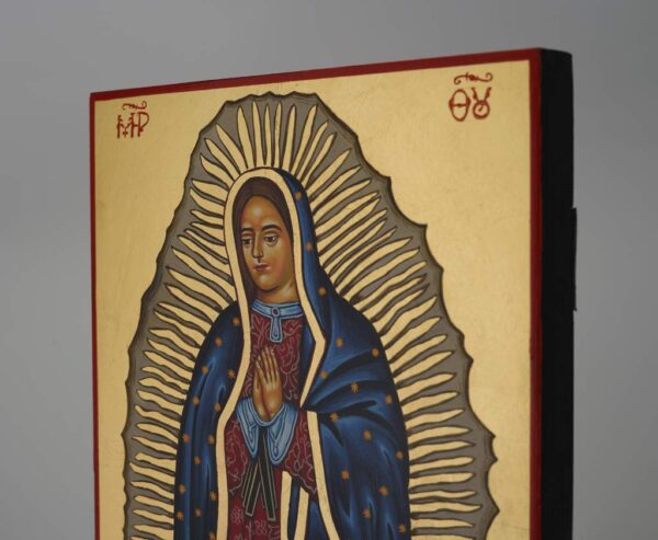our lady of guadalupe icon hand painted