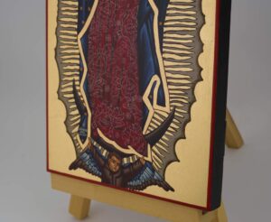 our lady of guadalupe icon hand painted