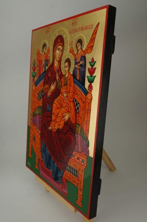 panagia pantanassa icon most holy queen of all greek hand painted