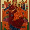 panagia pantanassa icon most holy queen of all greek hand painted