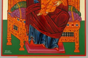 panagia pantanassa icon most holy queen of all greek hand painted