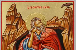 prophet elijah icon hand painted greek orthodox