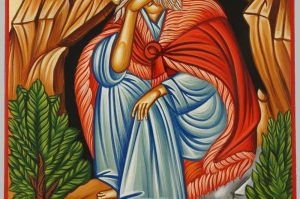 prophet elijah icon hand painted greek orthodox