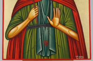 saint euphrosynos the cook icon hand painted greek orthodox