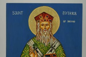 st patrick of ireland icon hand painted greek orthodox