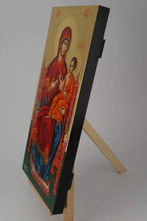 theotokos enthroned icon hand painted greek orthodox