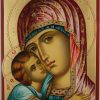 virgin mary sweet loving hand painted orthodox icon