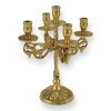 brass candle holder for candles with drip trays
