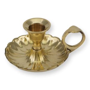 brass chamberstick candle holder