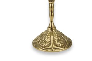 large byzantine brass candle holder for candles