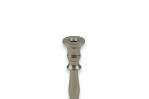 single brass candlestick holder nickel plated