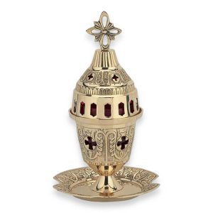 brass table vigil lamp