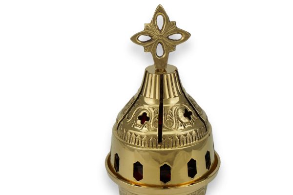 brass table vigil lamp
