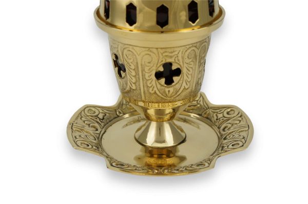 brass table vigil lamp