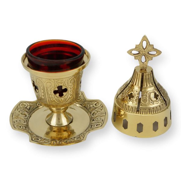 brass table vigil lamp