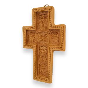 carved beeswax cross