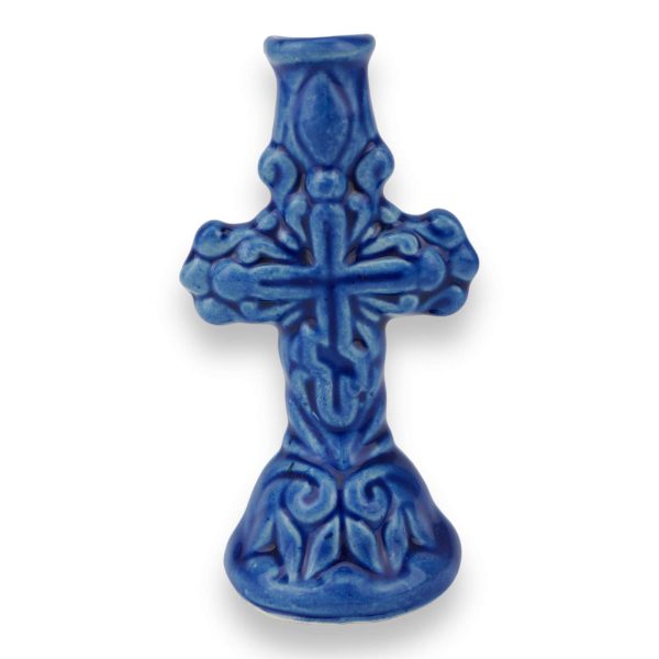 cross shape ceramic candlestick
