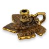 leaf shape ceramic candle holder candlestick