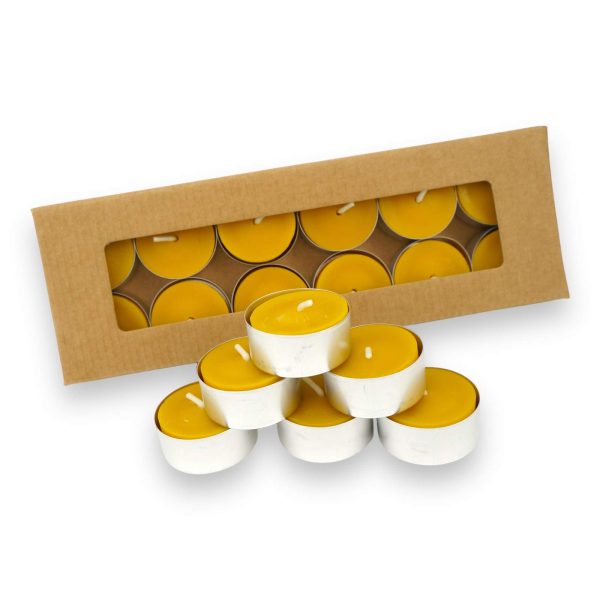 pure beeswax tealight candles