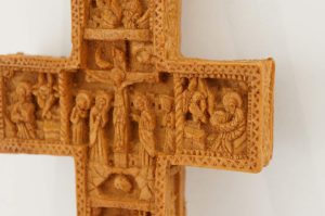 small beeswax orthodox cross