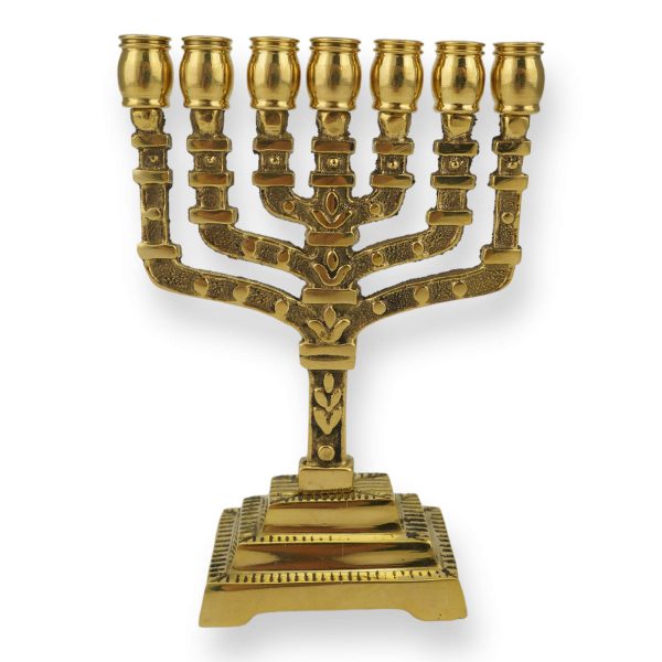 small brass menorah