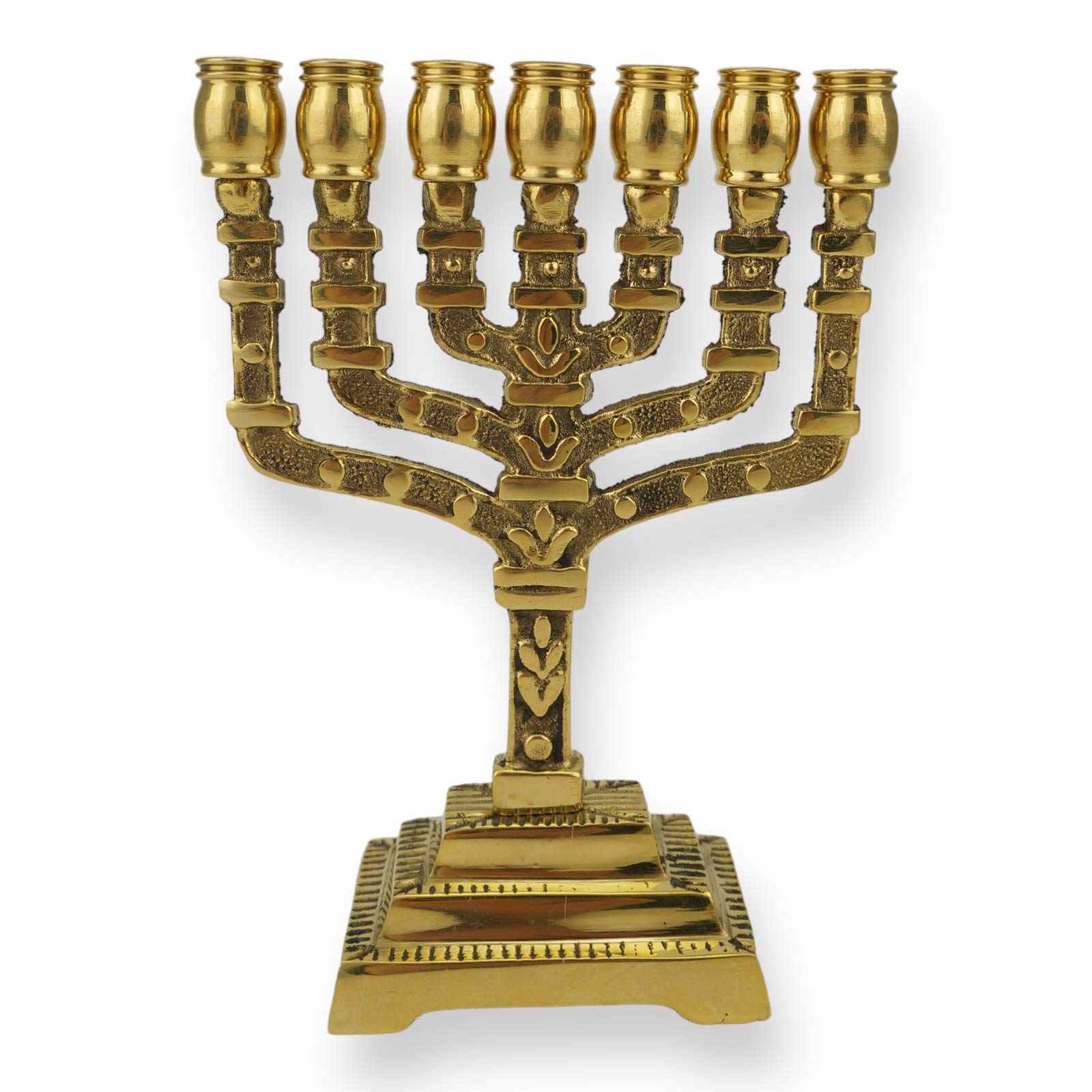 small brass menorah