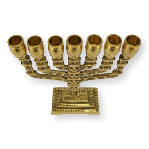 small brass menorah