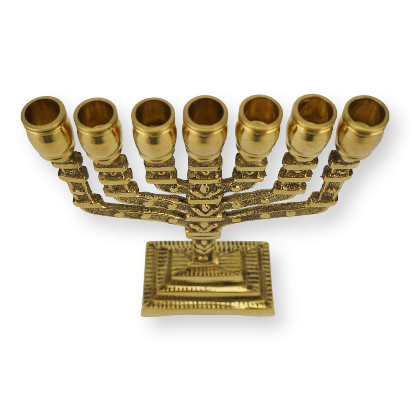 small brass menorah