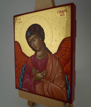 archangel gabriel icon hand painted greek orthodox