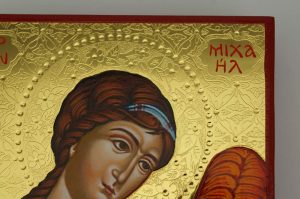 archangel michael icon hand painted greek orthodox
