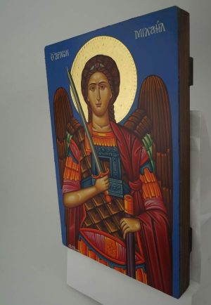 archangel michael icon hand painted greek orthodox