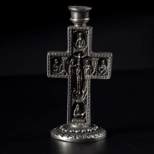 baptism christ candlestick cross shape orthodox candle holder K X