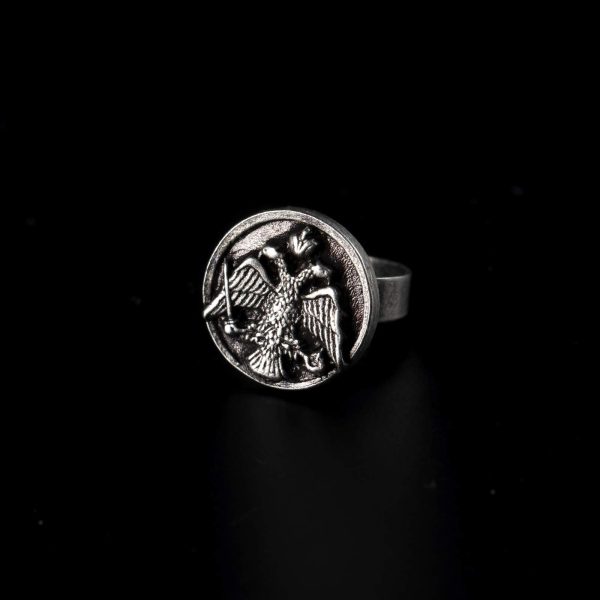byzantine eagle ring orthodox double headed