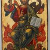 christ in glory icon cretan hand painted orthodox icon