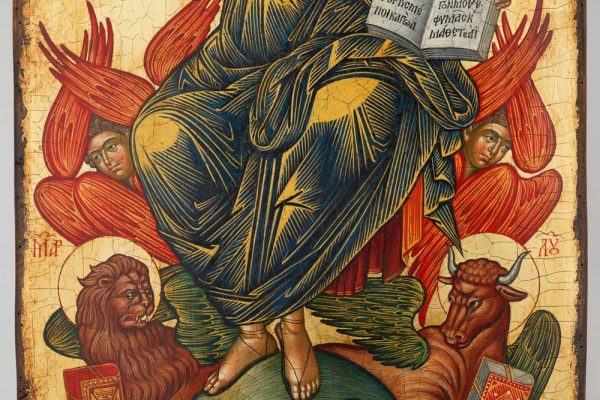christ in glory icon cretan hand painted orthodox icon