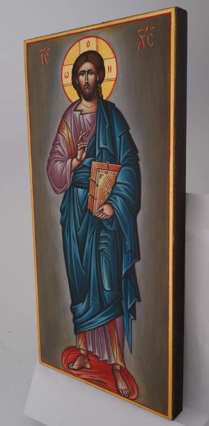 christ pantocrator icon (full body) hand painted orthodox