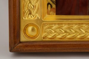christ the bridegroom icon gold leaf background orthodox semi precious stones
