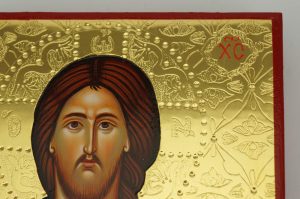 christ the teacher icon polished gold hand painted orthodox