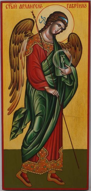 gabriel the archangel icon hand painted orthodox