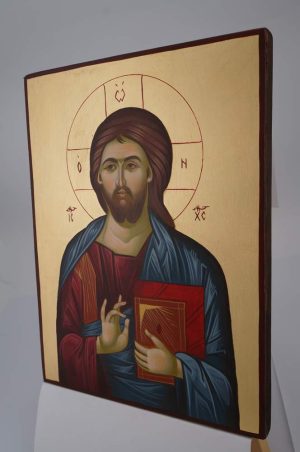 jesus christ pantocrator icon hand painted orthodox