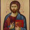 jesus christ pantocrator icon hand painted orthodox