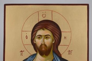 jesus christ pantocrator icon hand painted orthodox
