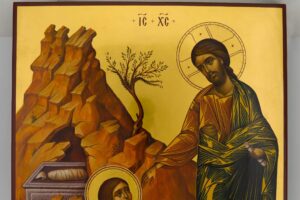 noli me tangere icon (christ greeting mary magdalene) premium hand painted orthodox