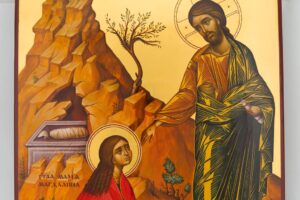 noli me tangere icon (christ greeting mary magdalene) premium hand painted orthodox